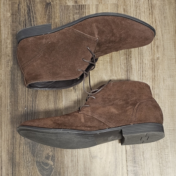 NWOT Men's ASOS Design Chukka Boots in Brown Faux Suede - Picture 5 of 7